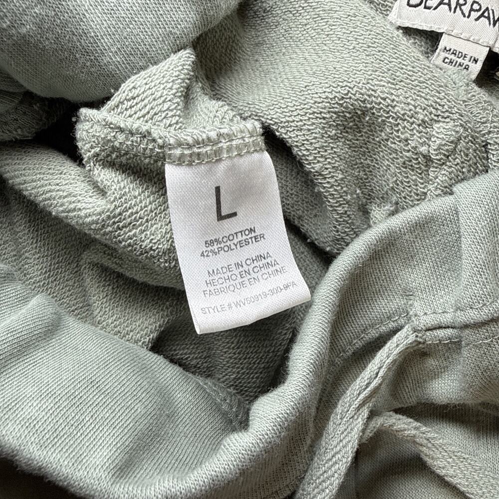 BEARPAW Lounge Joggers Pants Baggy Sweatpants Pockets Sage Green Womens Large - Picture 6 of 13